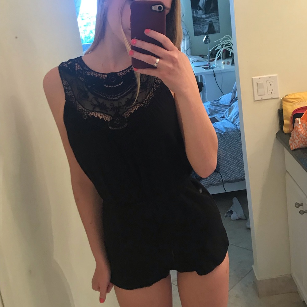 Forever 21 romper with lace detailing